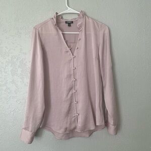 Express pink polyester top